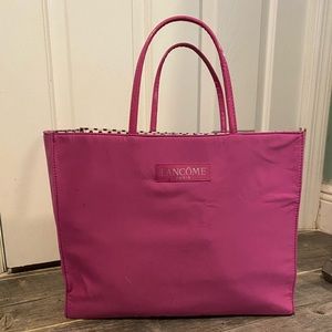 Lancôme purple tote bag
